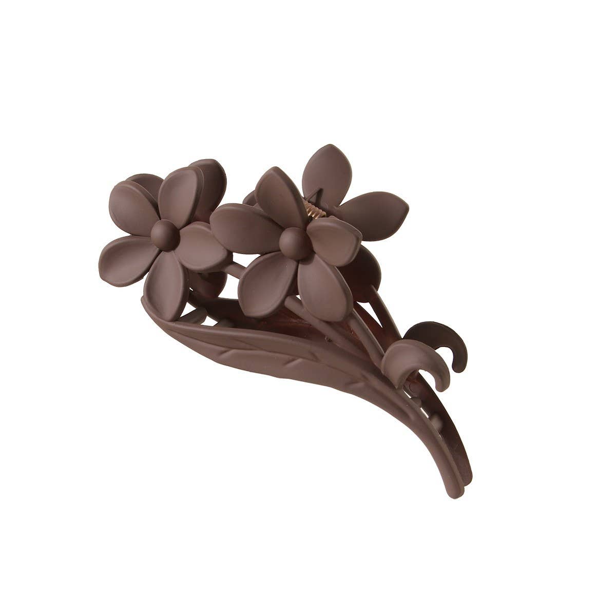 Vintage Floral Hair Claw, Large Chic Back Bun Clip