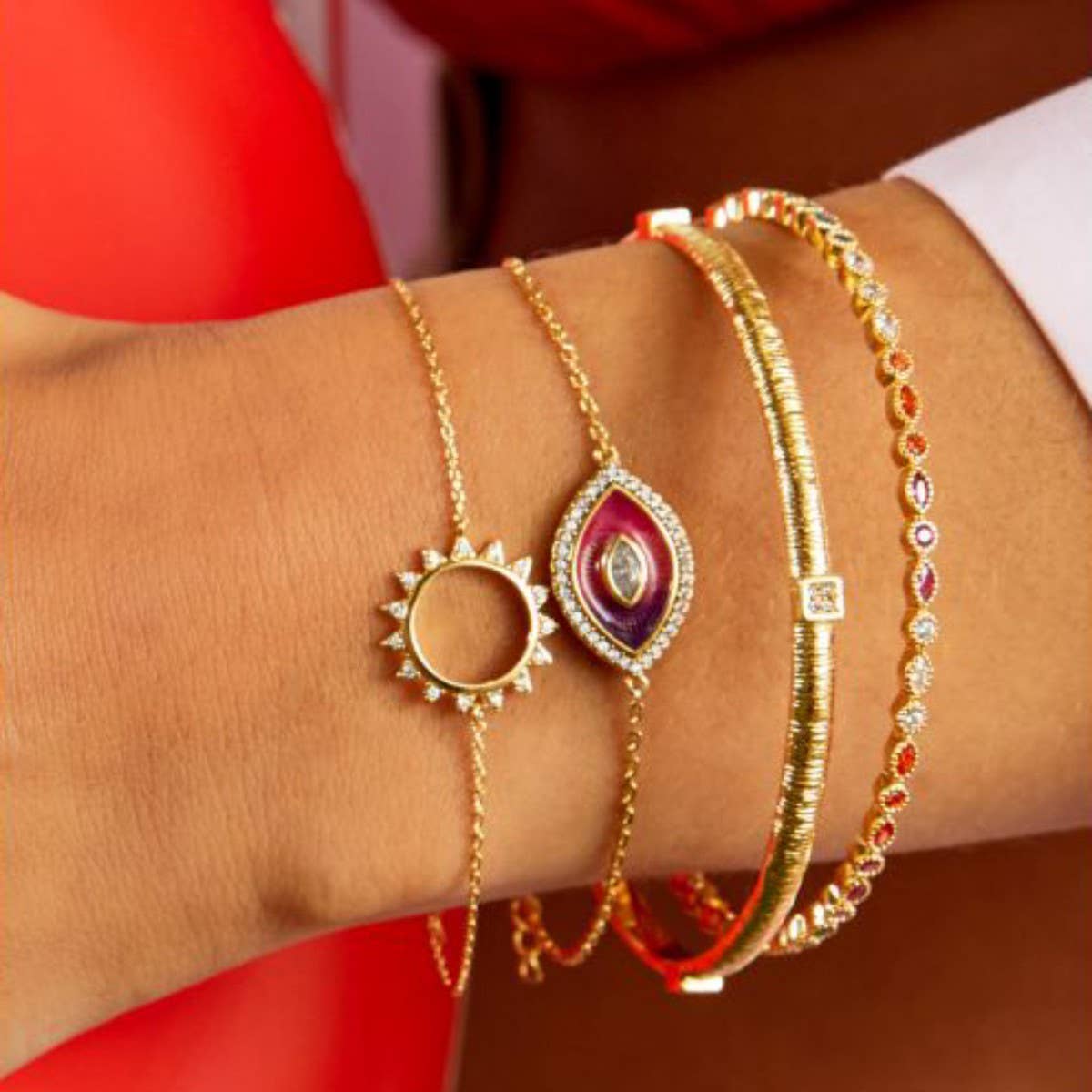 Women's Tarot Diamond Oil Drop Bracelet