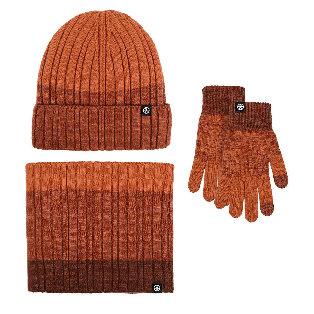 WINTER OUTDOOR COLD-PROOF KNITTED THREE-PIECE SUIT