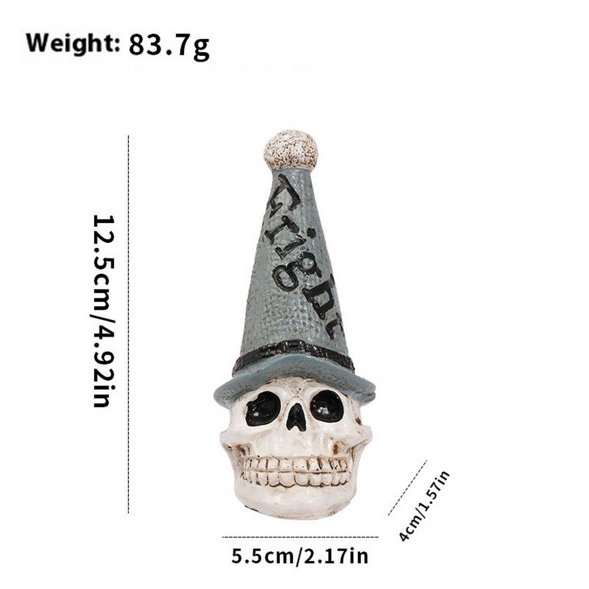 INS Style Skull Bat Pumpkin Resin Figurine_CWMM9907