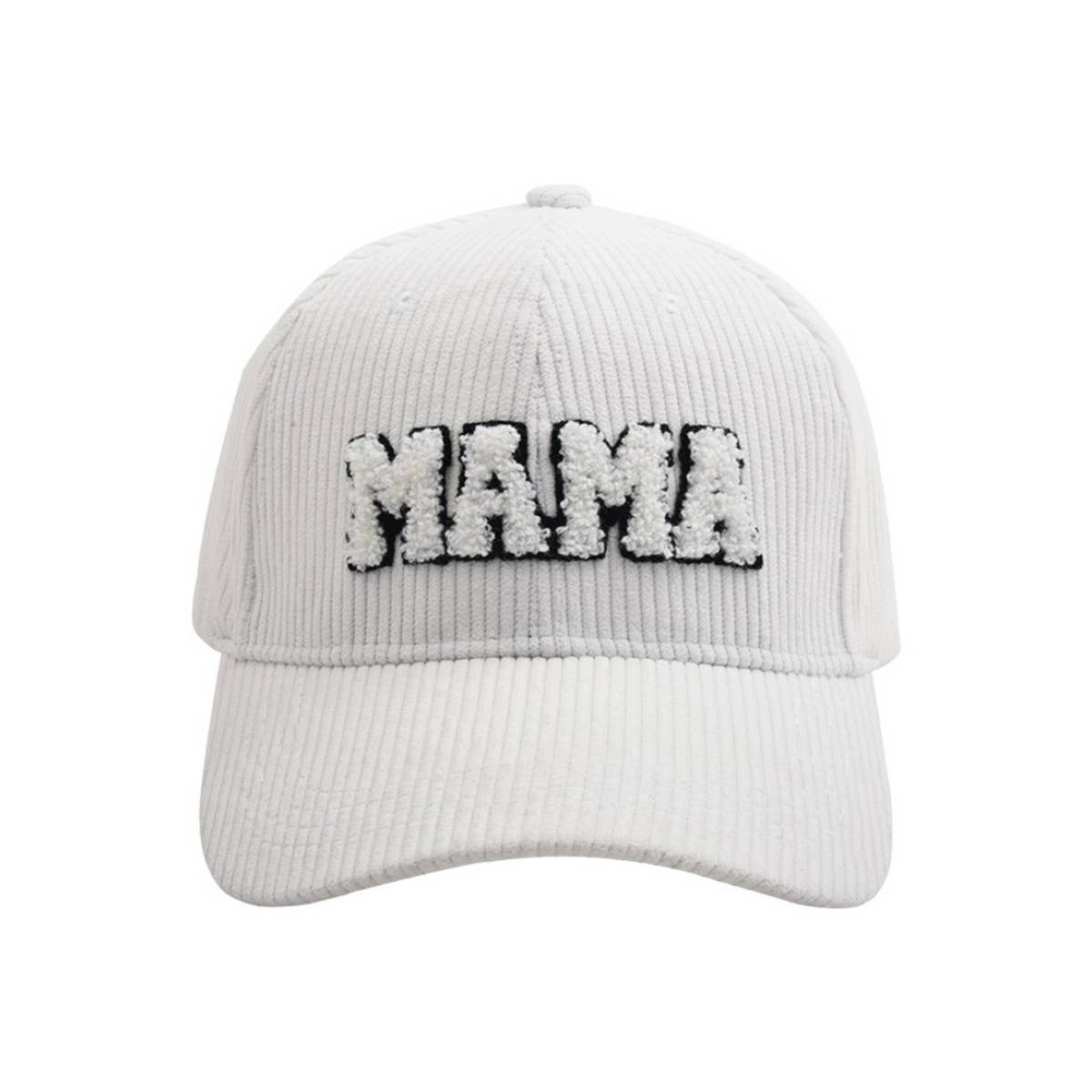 MAMA Embroidered Corduroy Hat - Warm CWAH1218