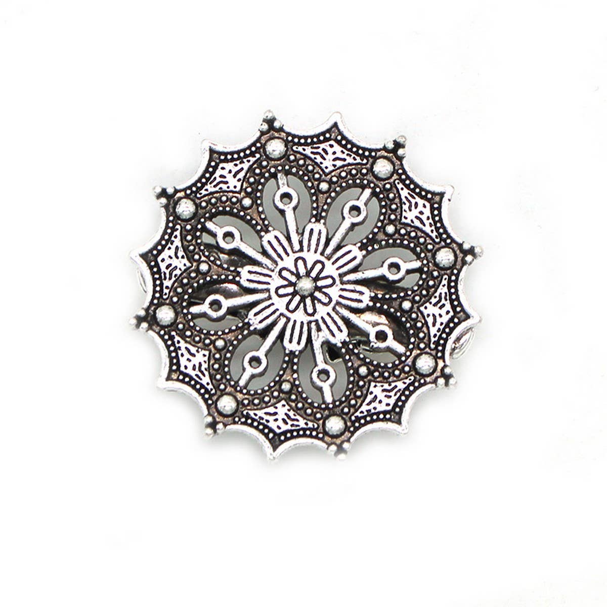 NEW COLLAR CLIP RETRO FLOWER CARDIGAN SHAWL CLIP