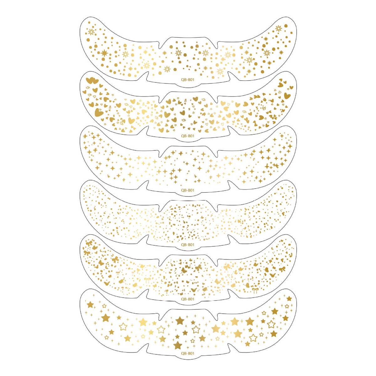 Metallic Freckle Tattoos ? Gold & Silver Party