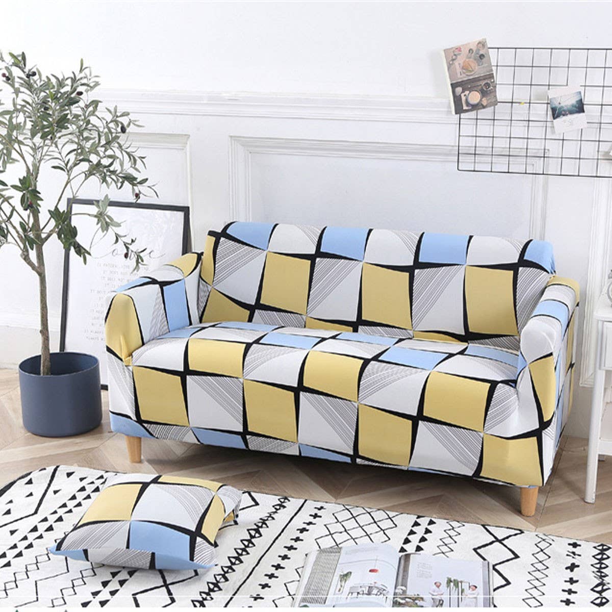 Stretch Sofa Cover, Full Wrap Chinese Style_CWMM8312