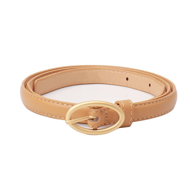 Versatile candy-colored decorated denim belt