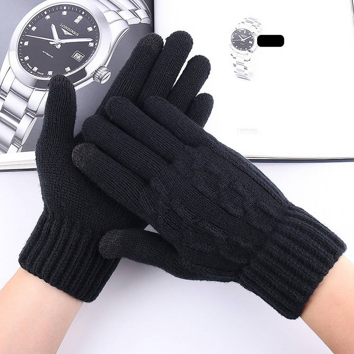 NEW MEN'S COLD-PROOF KNITTED TOUCHSCREEN GLOVES_CWAG0394