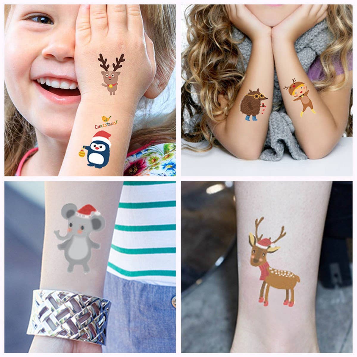 Christmas Candle Tattoos for Kids & Parties