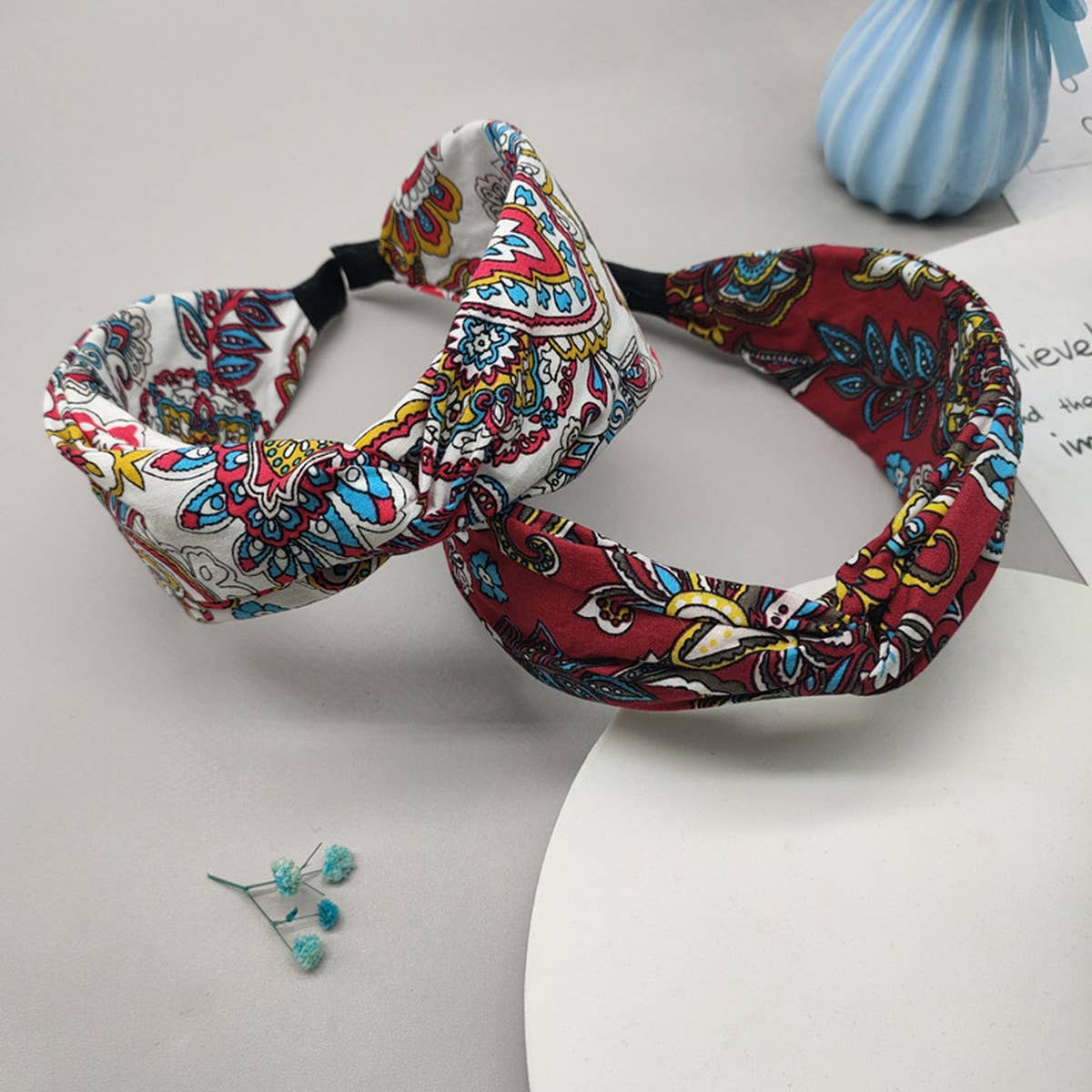 VINTAGE FABRIC CASHEW PRINT HEADBAND