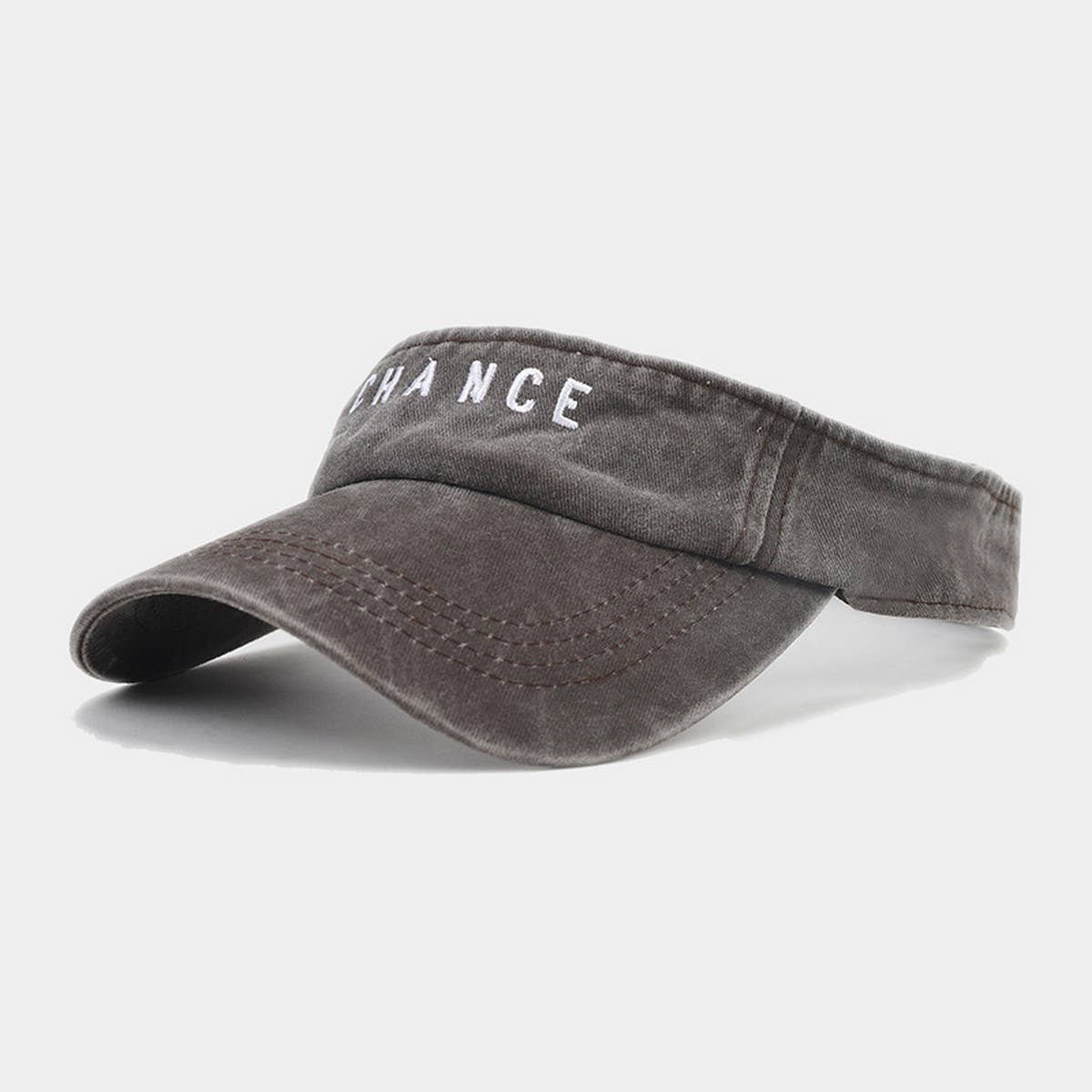 Embroidered Letter Visor Hat -Summer Sunshade Cap_CWAH3304