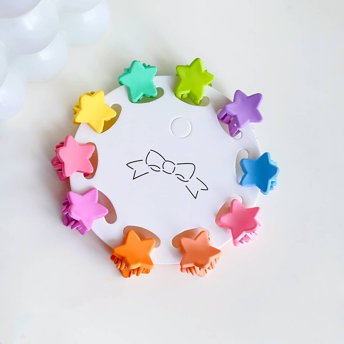 Sweet candy-colored hair clip ten-piece set