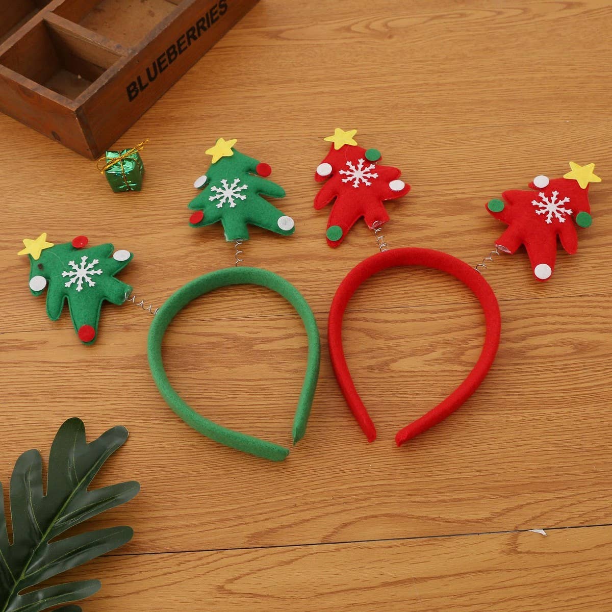 CHRISTMAS ANTLER HEADBAND SMALL TREE HEADBAND