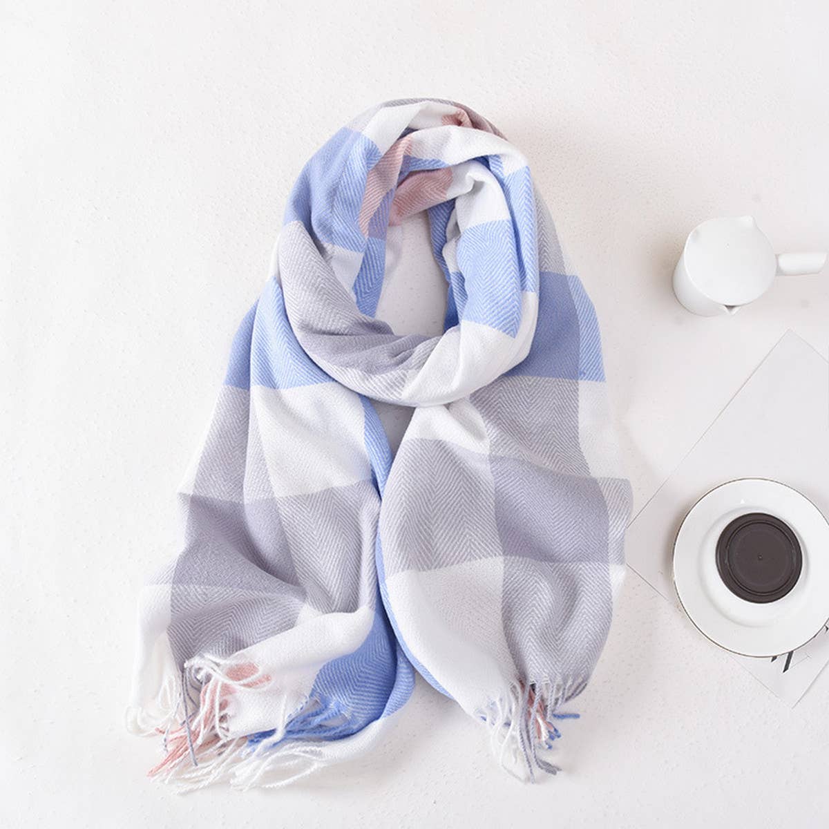 Plaid Winter Scarf ??Cute Unisex Wrap_CWASC0400