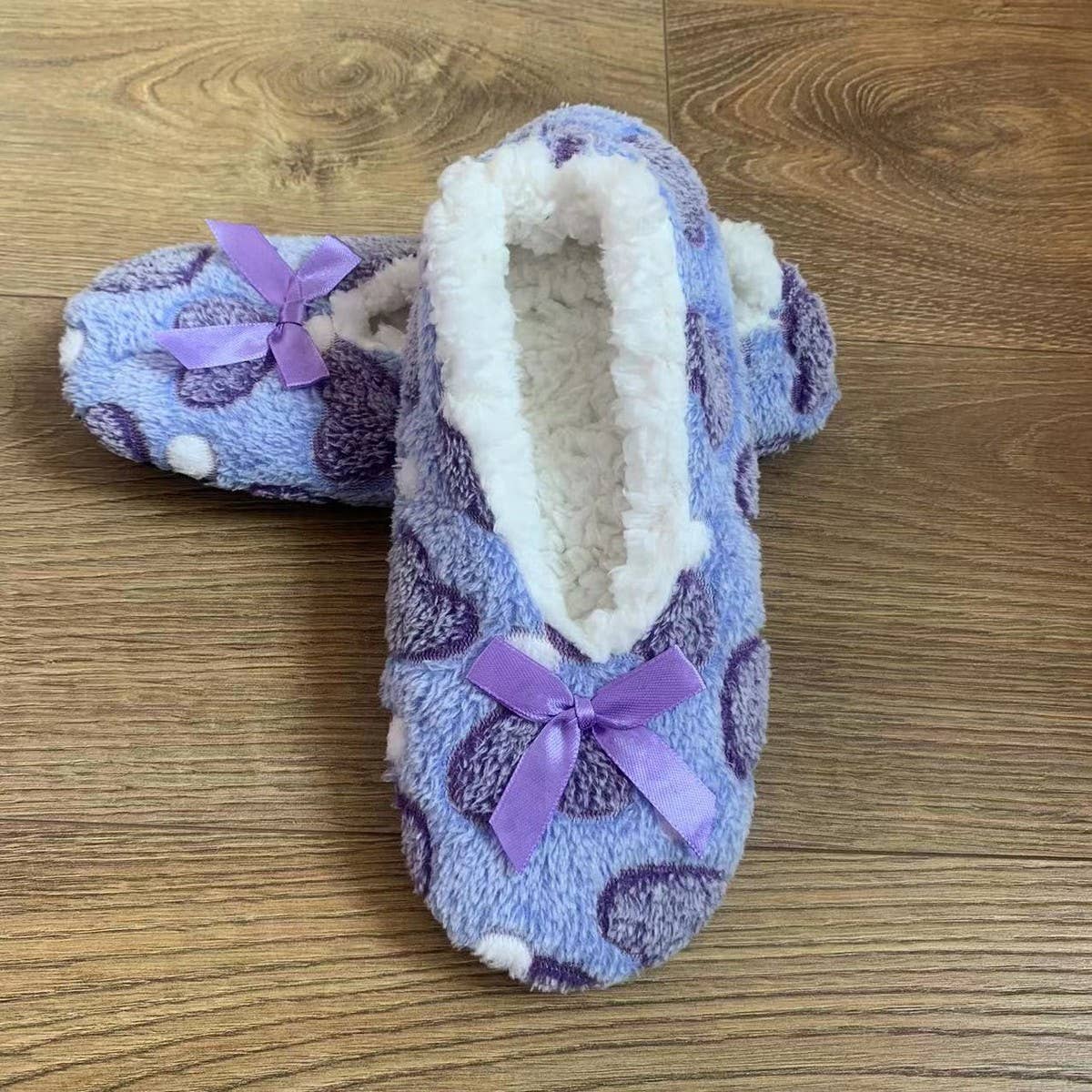 WOMEN'S SOCKS HOME FLEECE FLOOR SOCK SLIPPERS