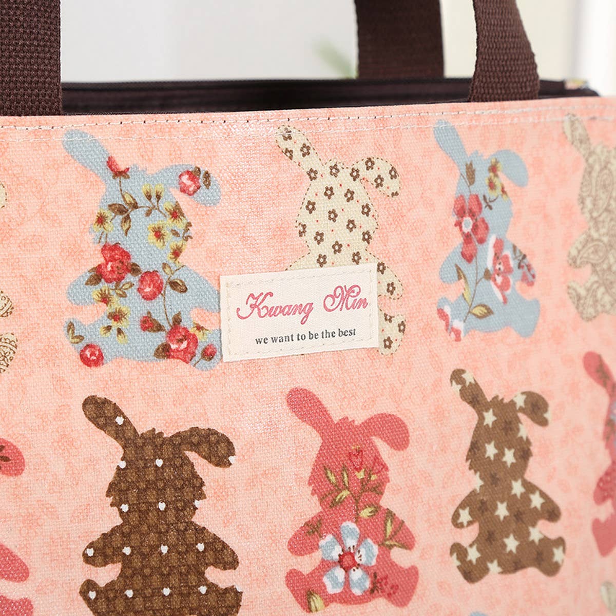 WATERPROOF FLORAL MULTI-LAYER CANVAS SHOULDER BAG_CUAB0189
