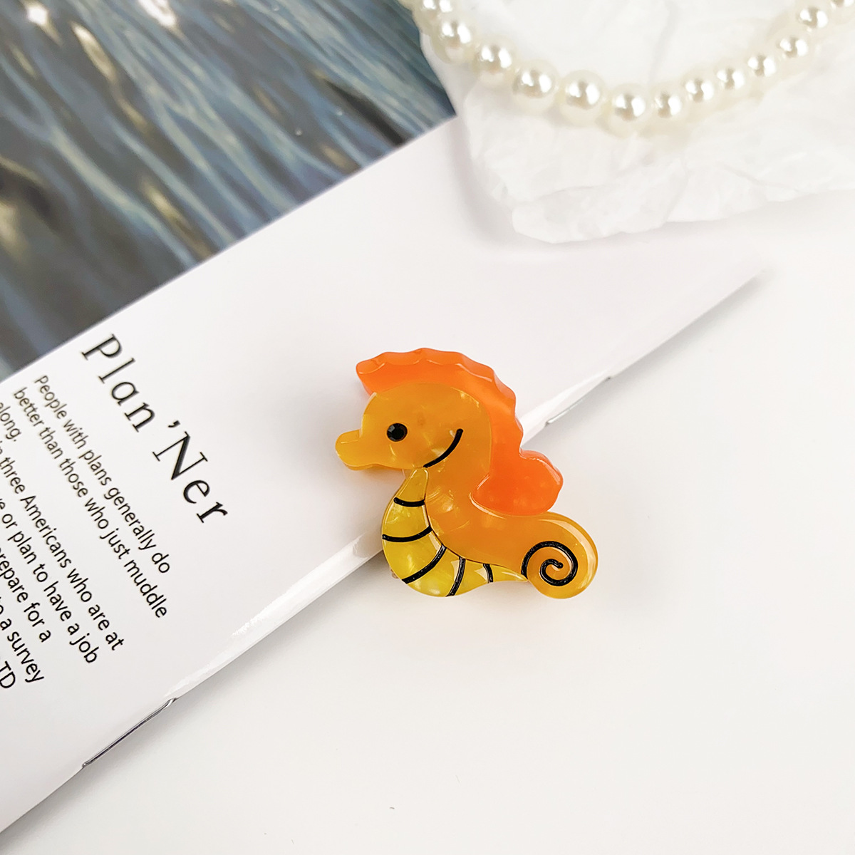 Ocean Style Claw Clip ??Cute Dolphin Shell_CWAHA1482