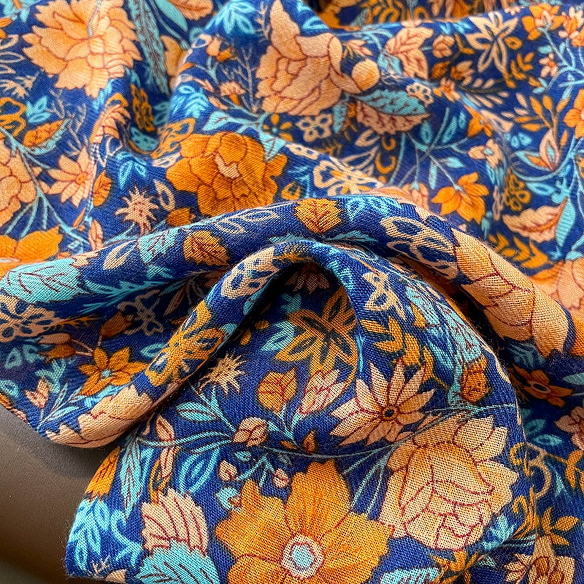 Boho Floral Colorblock Reversible Shawl for Summer_CWASC0621