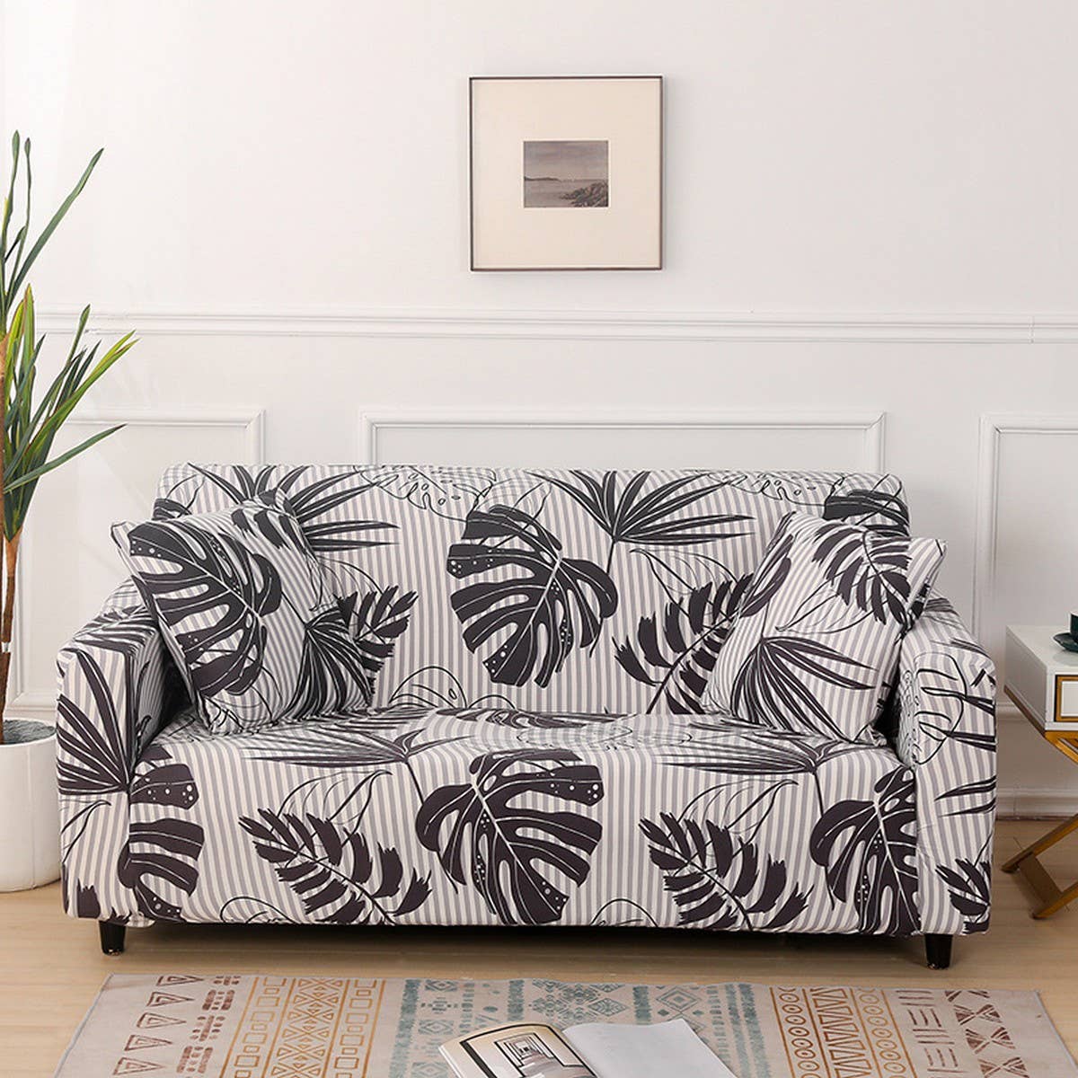 Stretch Sofa Cover, Full Wrap for All Seasons_CWMM8313