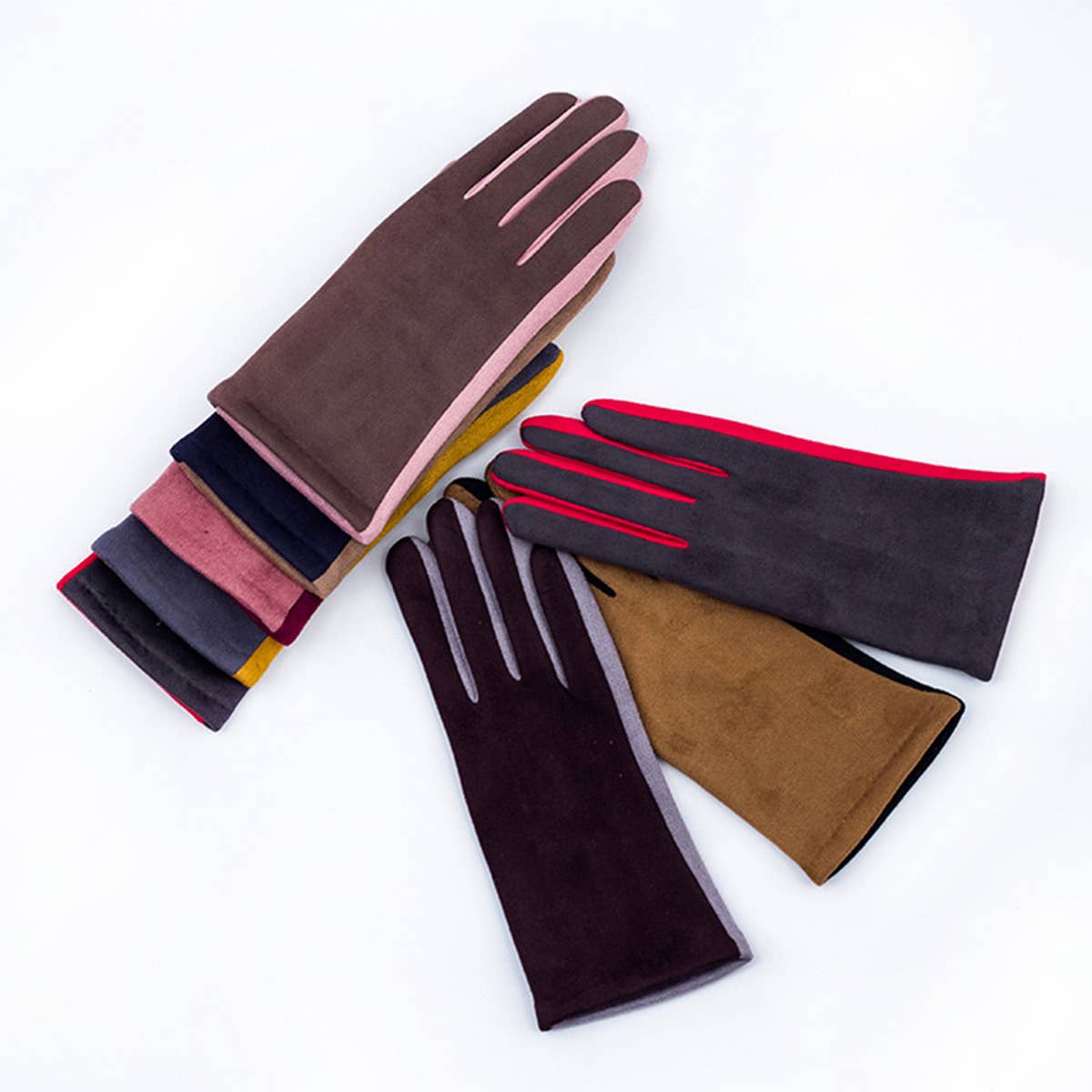 CASUAL VELVET THICK WARM GLOVES_CWAG0082