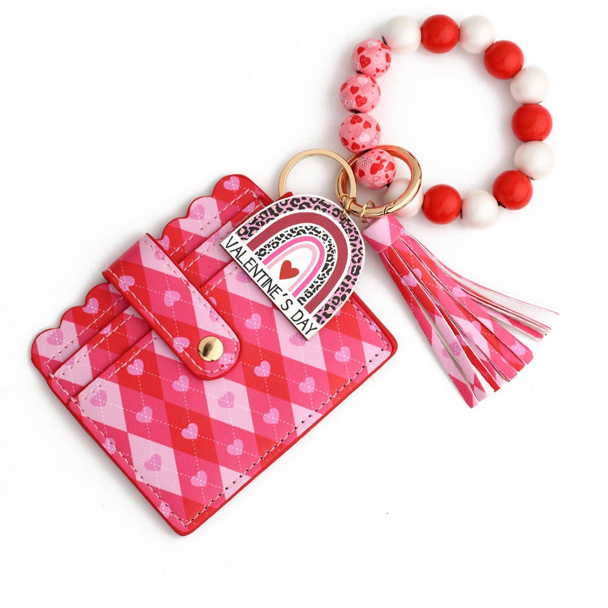 2024 NEW LOVE WOODEN BEAD KEYCHAIN_CWMM1300