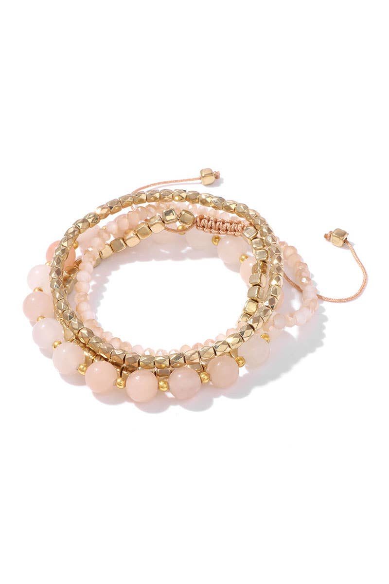 CWAJE1192_BOHEMIAN GLASSCRYSTAL METAL BEAD MIX BRACELET