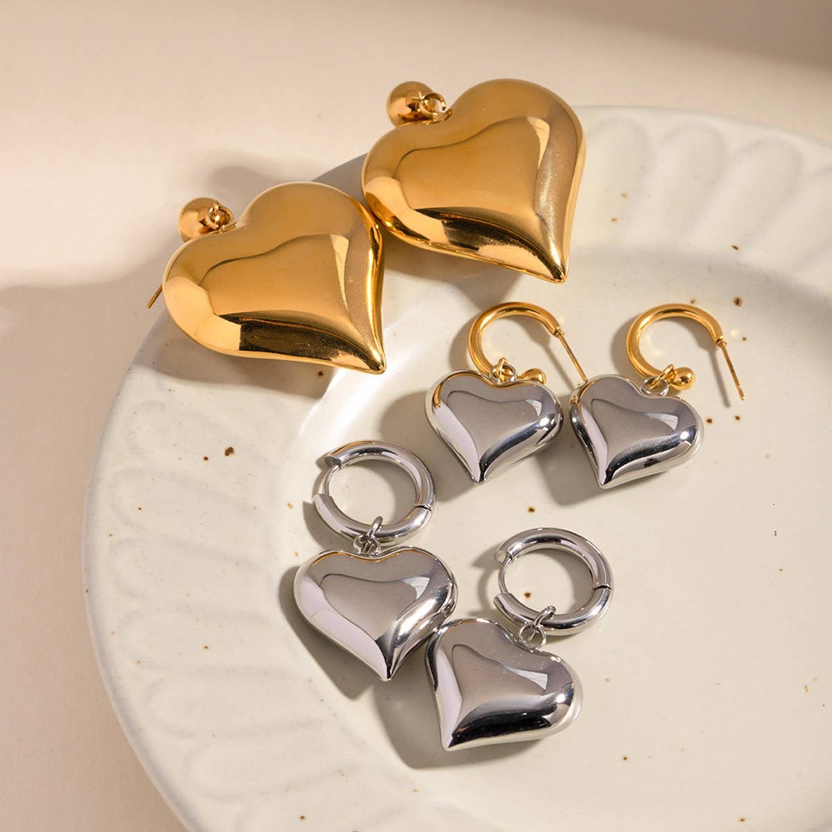 HEART PENDANT HIGH-END TEMPERAMENT EARRINGS
