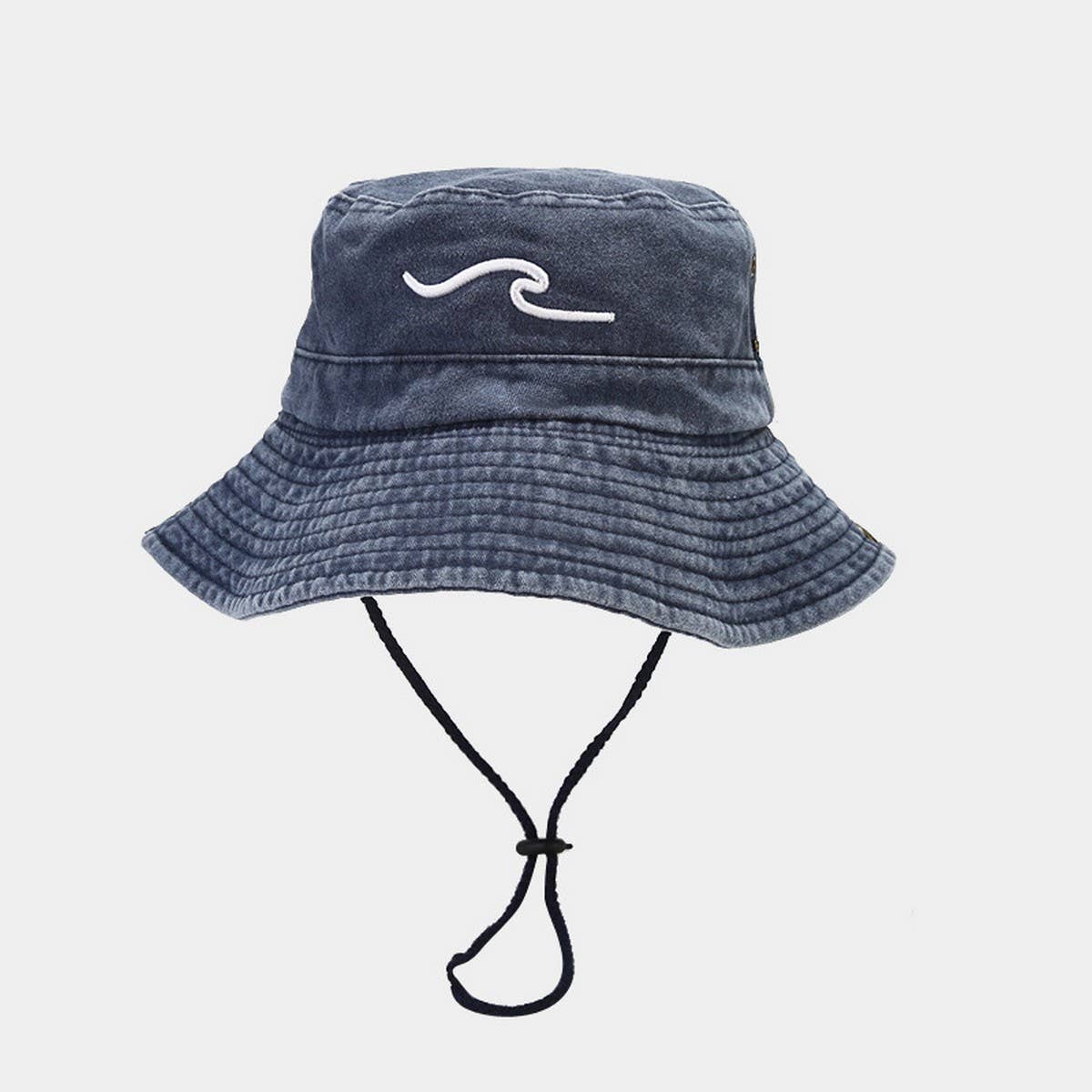 Vintage Embroidered Wave Fisherman Hat_CWAH3792