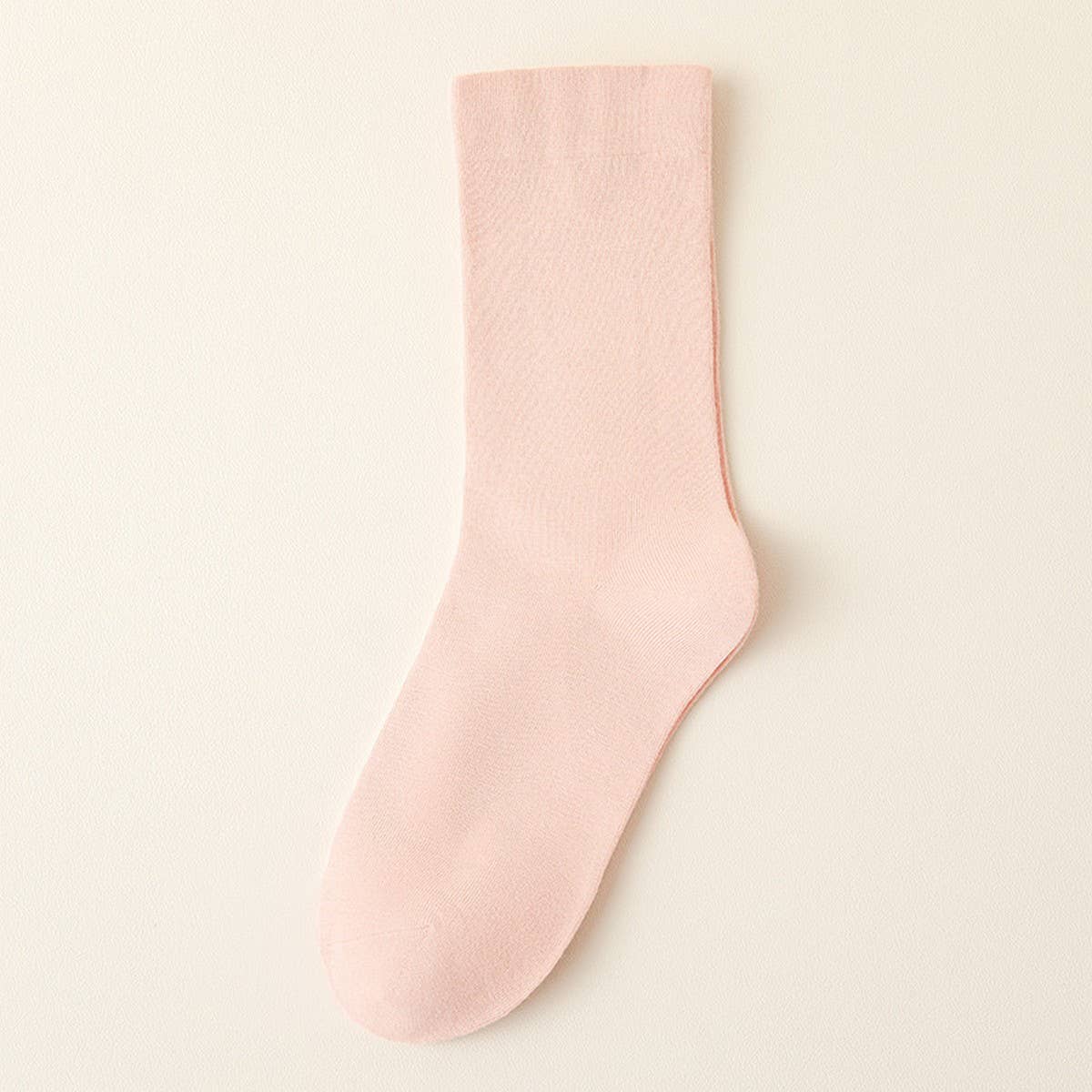 SOLID COLOR BONELESS SOCKS STACKED MID-TUBE SOCKS_CWMS1116
