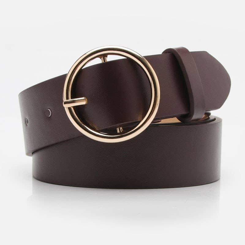 Round-button casual versatile jeans belt