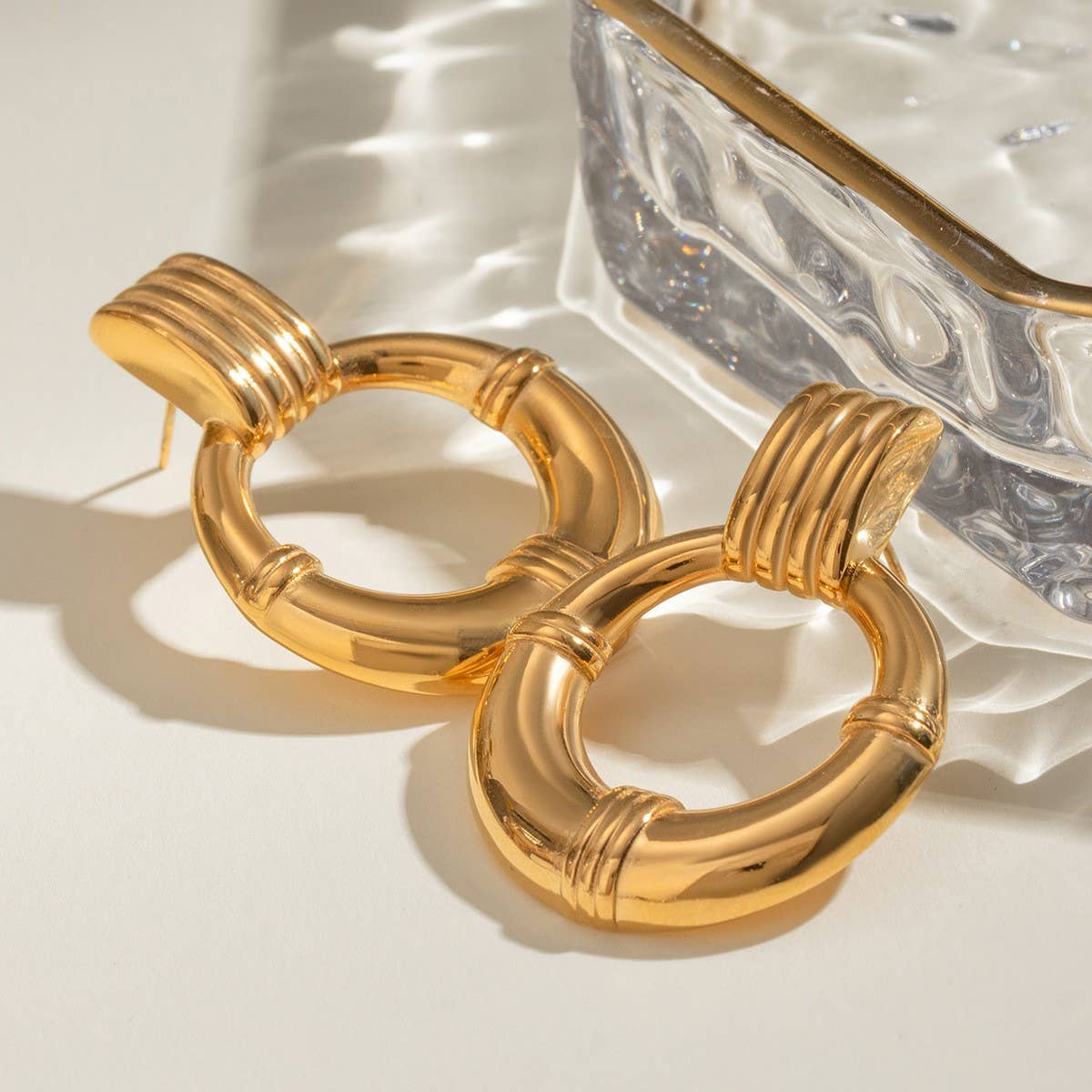 STAINLESS STEEL HOOP EARRINGS HIGH-END EARRINGS_CWASC1670