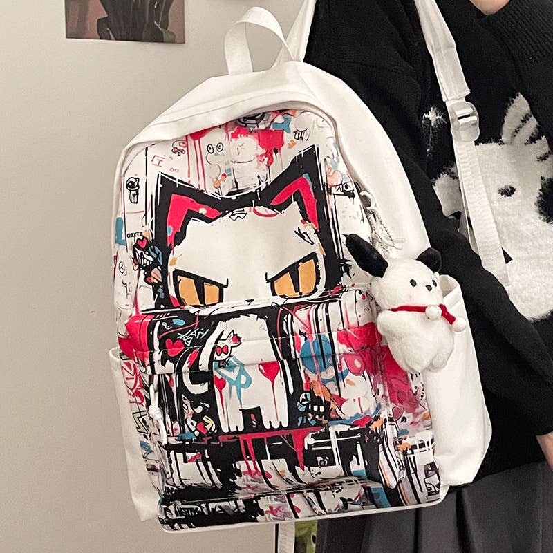 Trendy large-capacity student backpacks