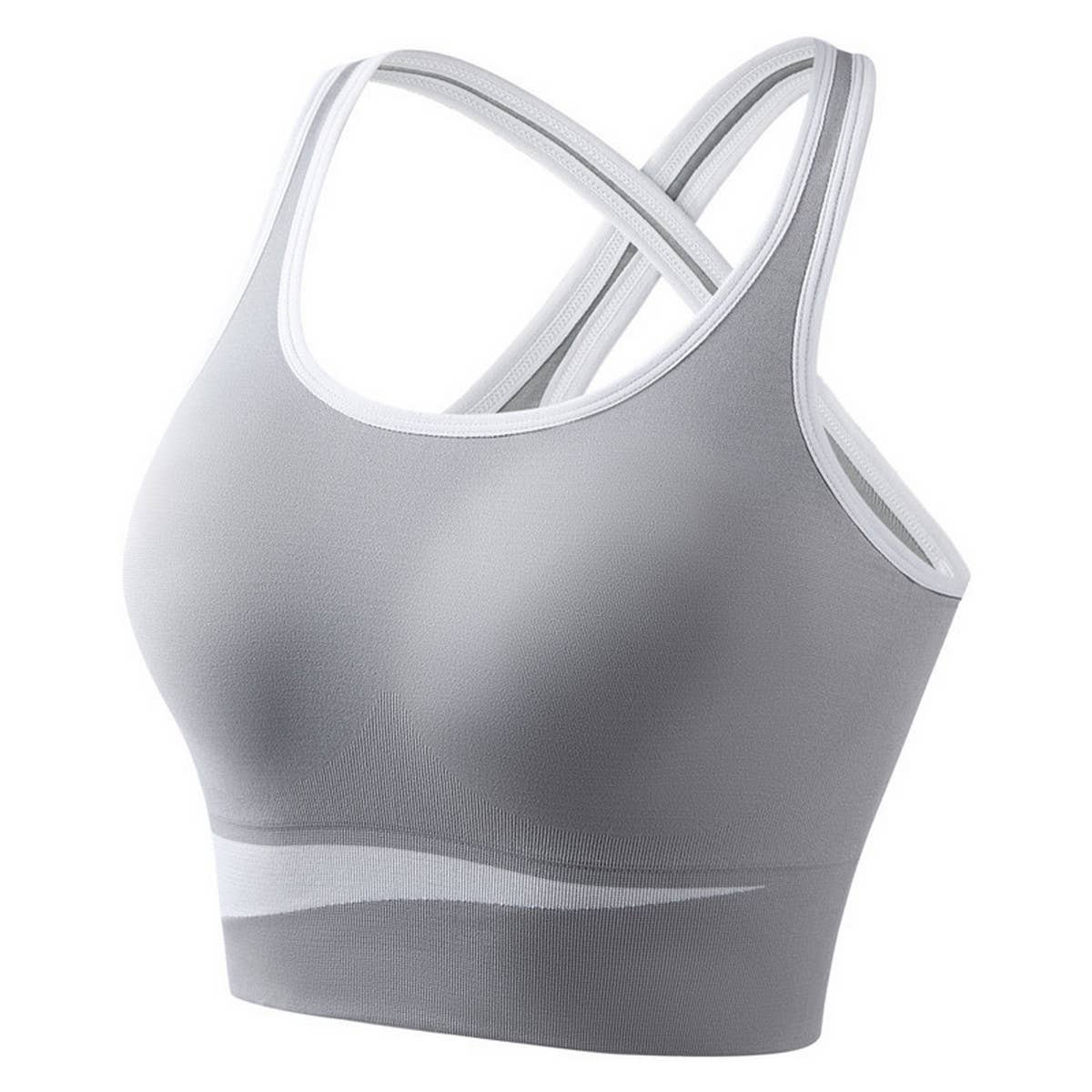 NEW FIXED CUP PUSH UP RUNNING SPORTS BRA
