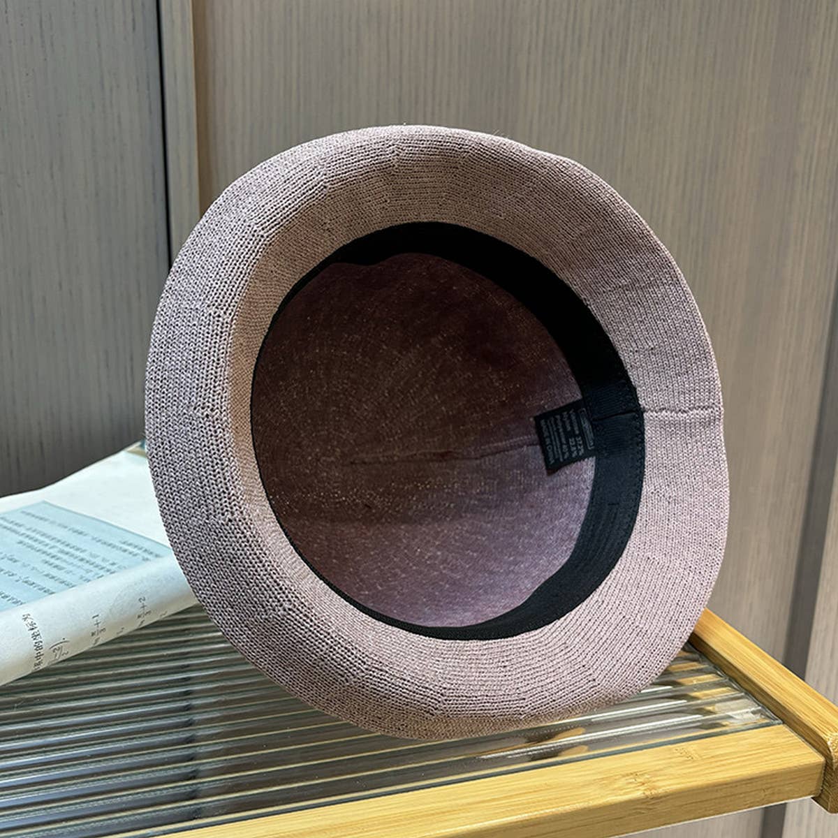 VERSATILE KNITTED ROLLED BOWLER BUCKET HAT_CWAH1210