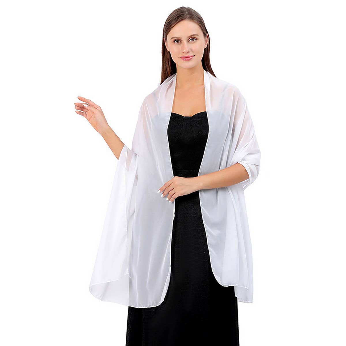 WOMEN SOLID COLOR EVENING SHAWL