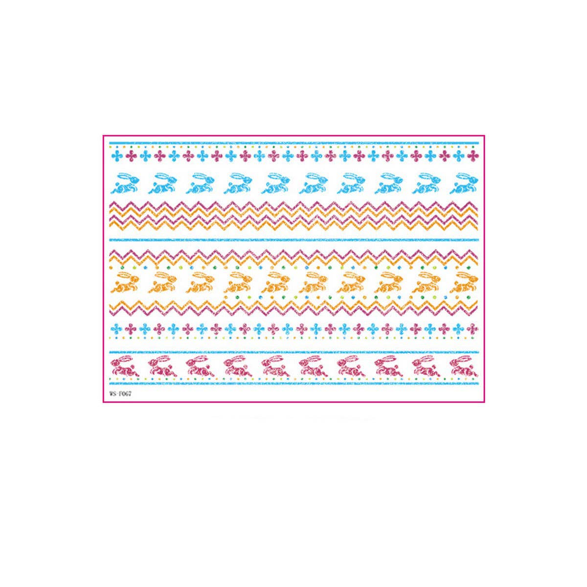 Easter Glitter Water Transfer Stickers for Candles