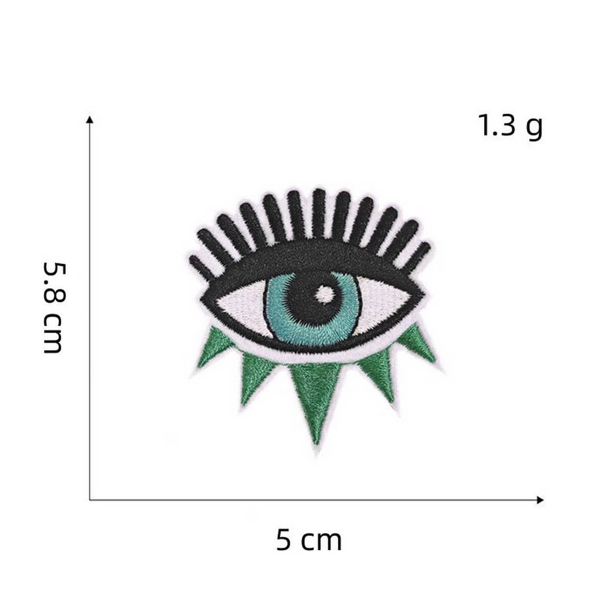 NEW DEVIL'S EYE EMBROIDERY CLOTHING PATCH