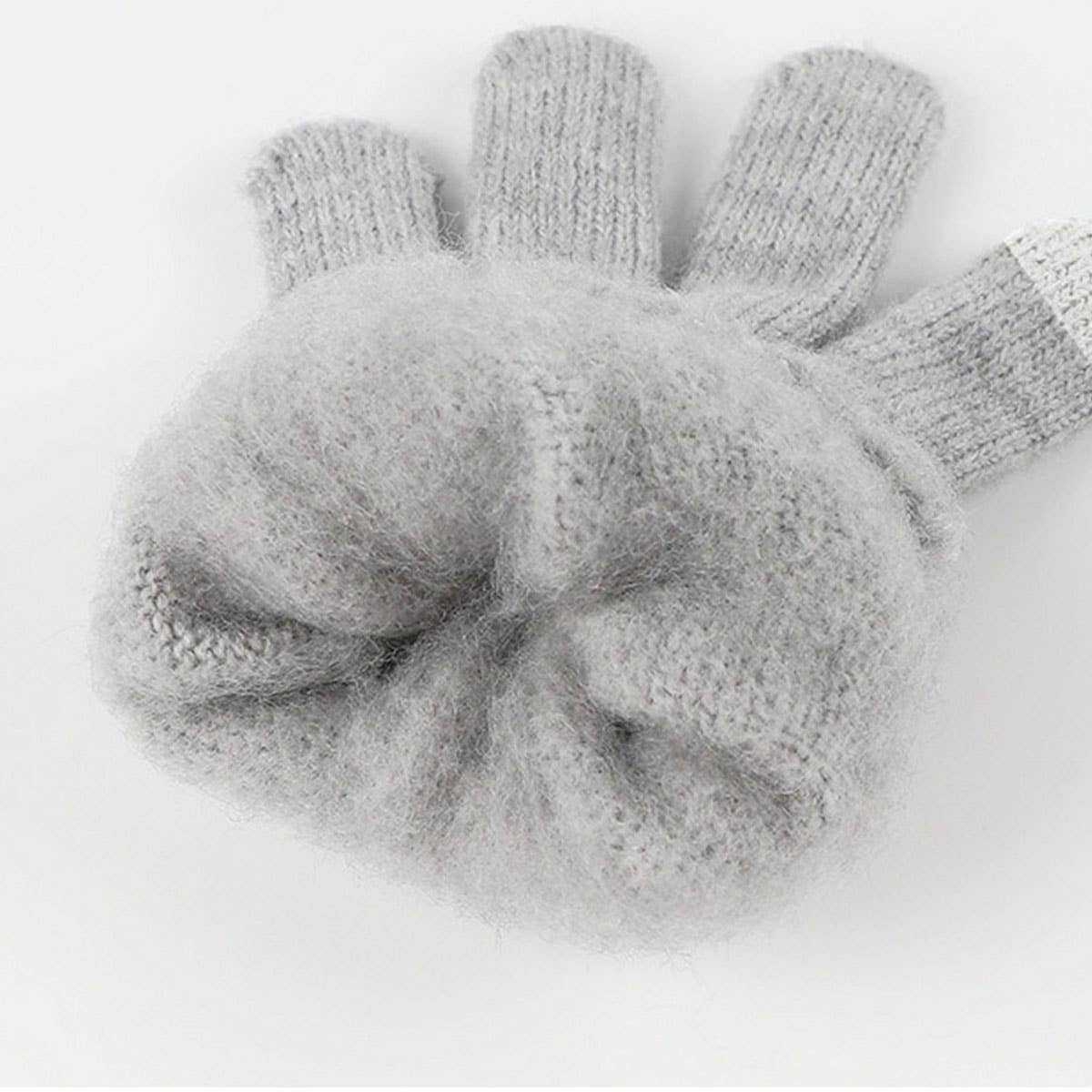 NEW KNITTED HAT, SCARF AND GLOVES THREE-PIECE SET