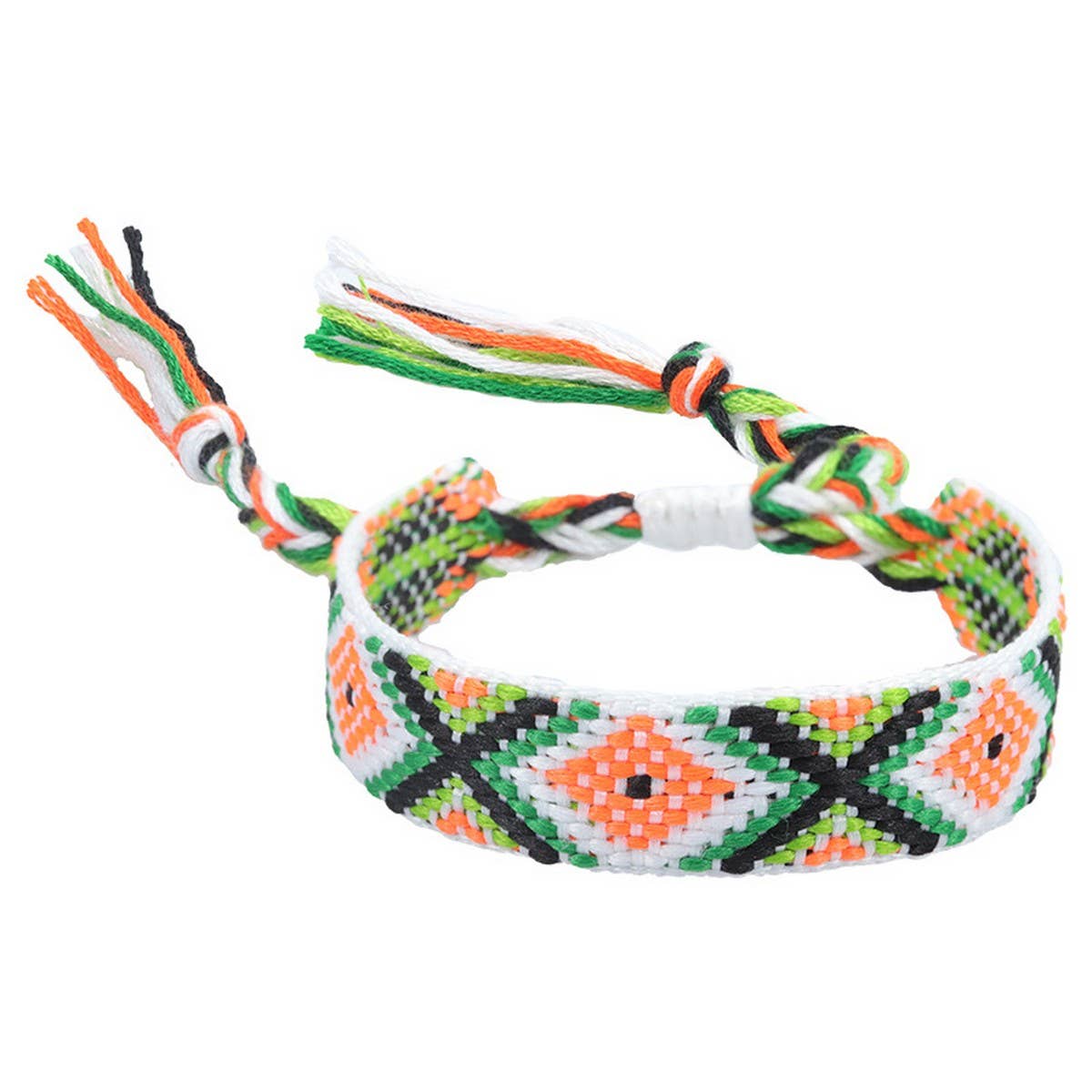 ETHNIC STYLE COLORFUL TASSEL WOVEN BRACELET