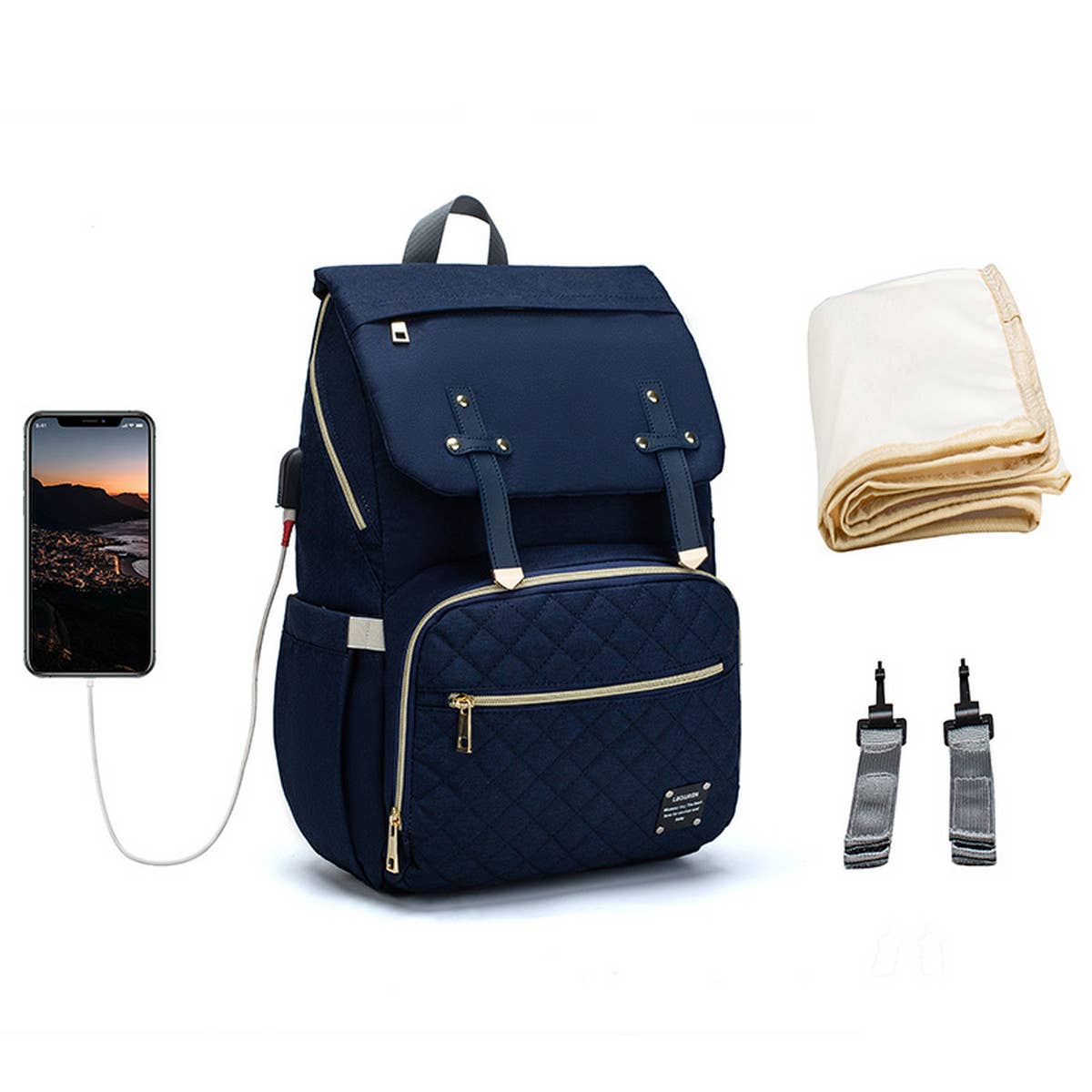 LIGHTWEIGHT WATERPROOF MOTHER AND BABY BACKPACK_CWAB2225