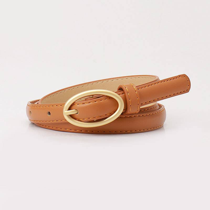 Versatile candy-colored decorated denim belt