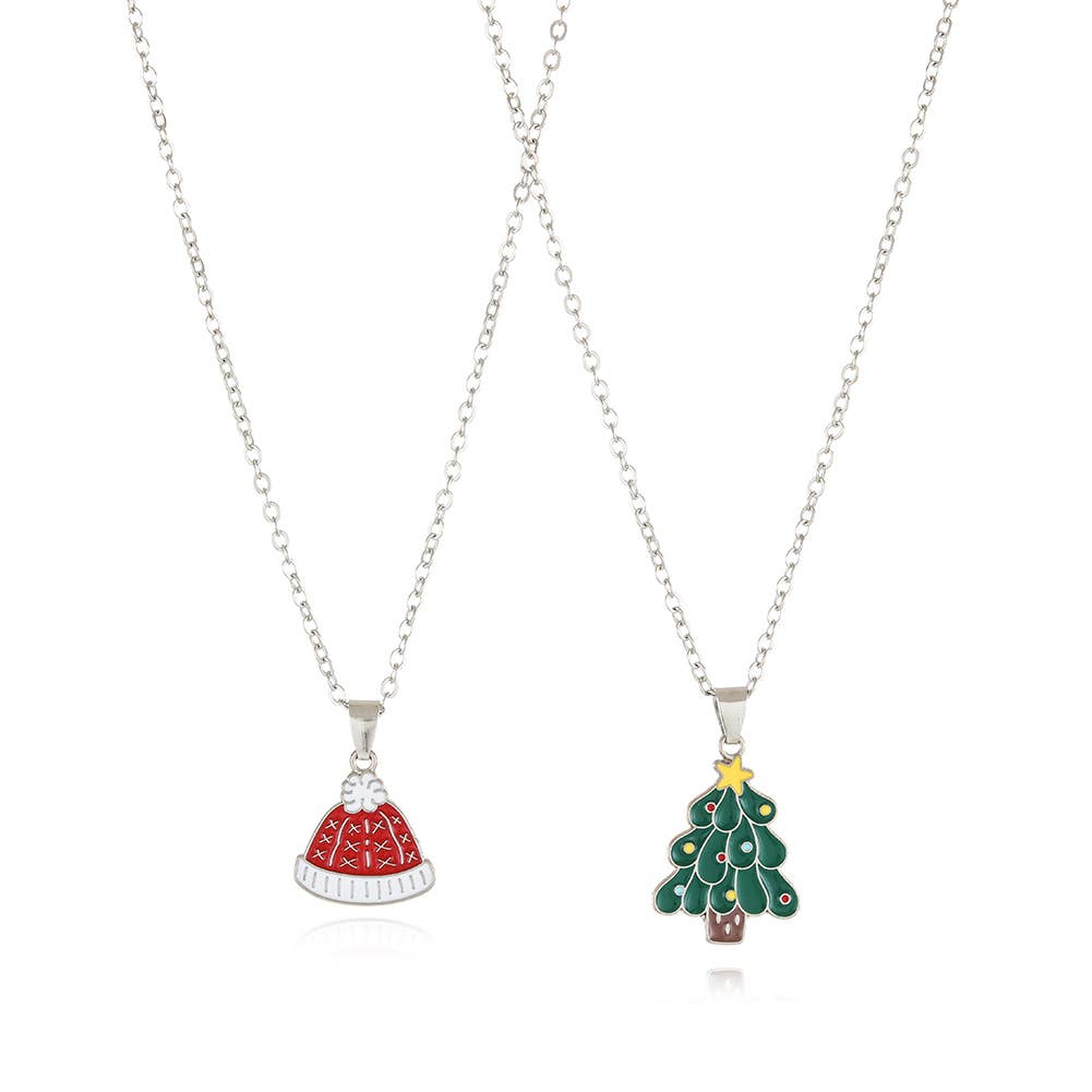 ALLOY DRIPPING OIL CARTOON CHRISTMAS ORNAMENT