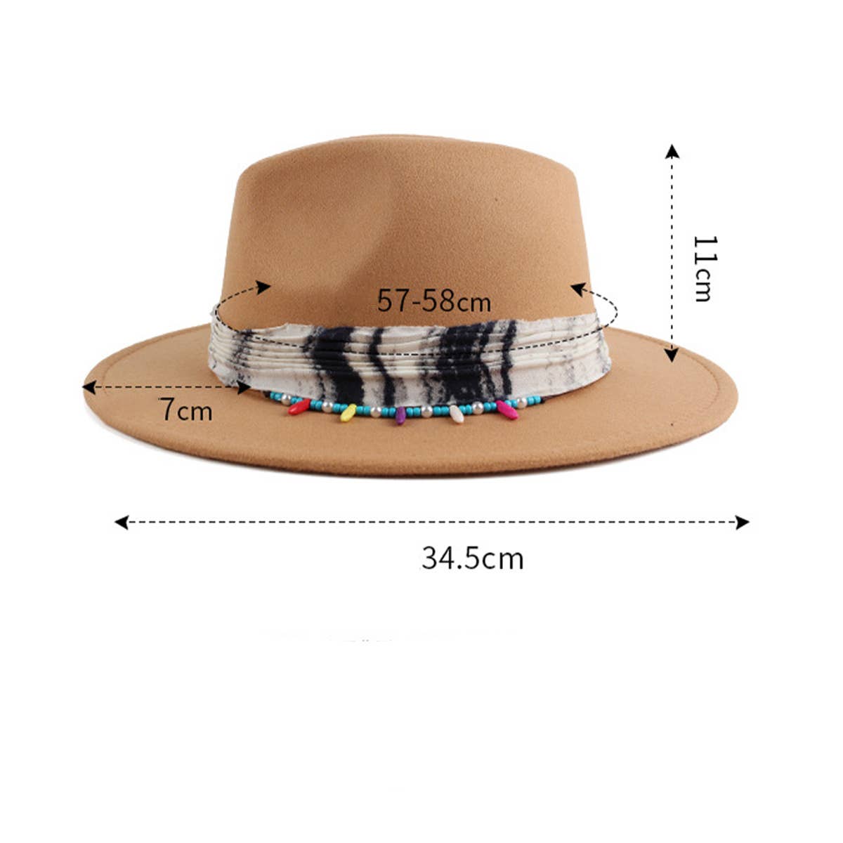 AUTUMN AND WINTER TIE-DYE PANAMA HAT_CWAH1886