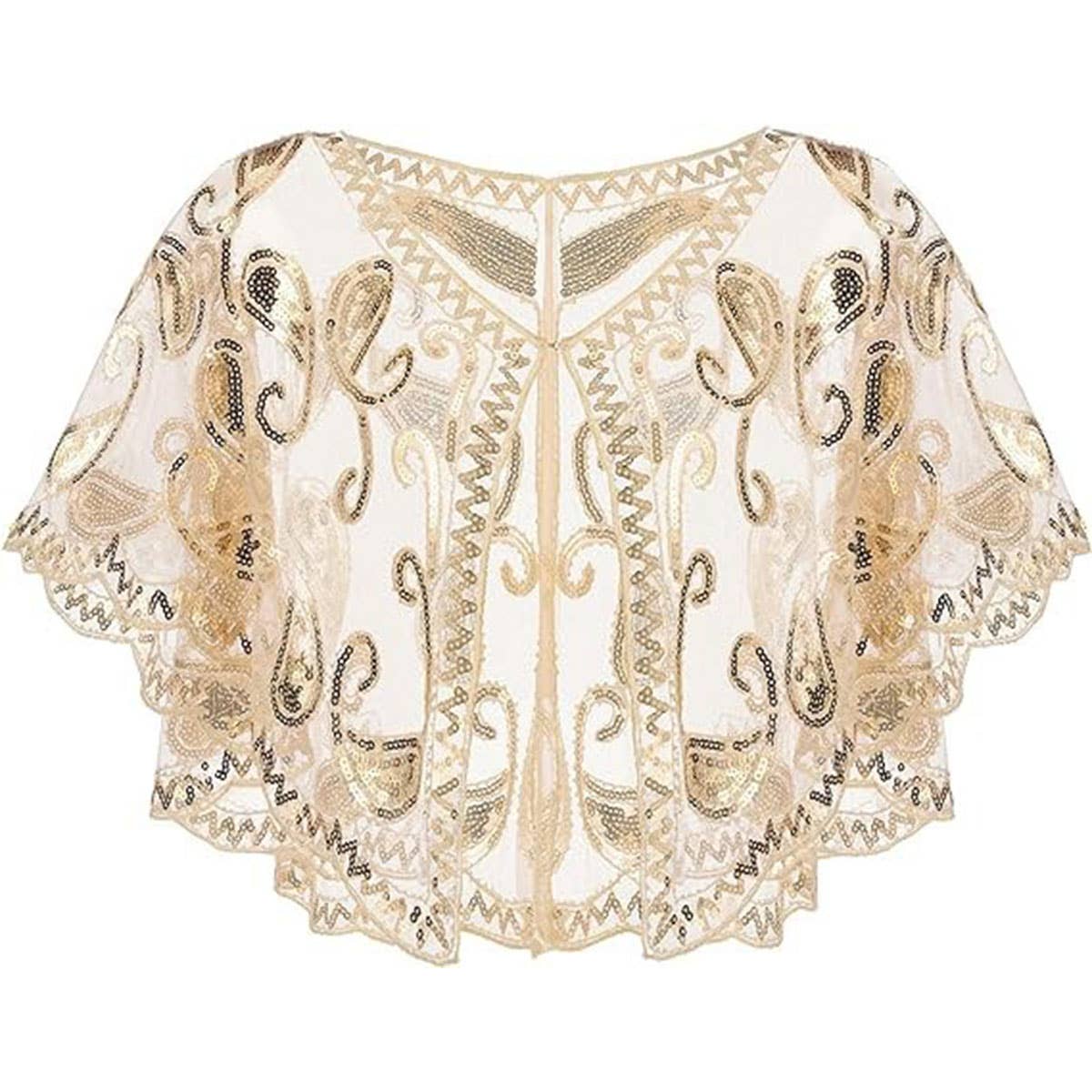 Sequin Lace Evening Shawl ? Party & Formal Wrap