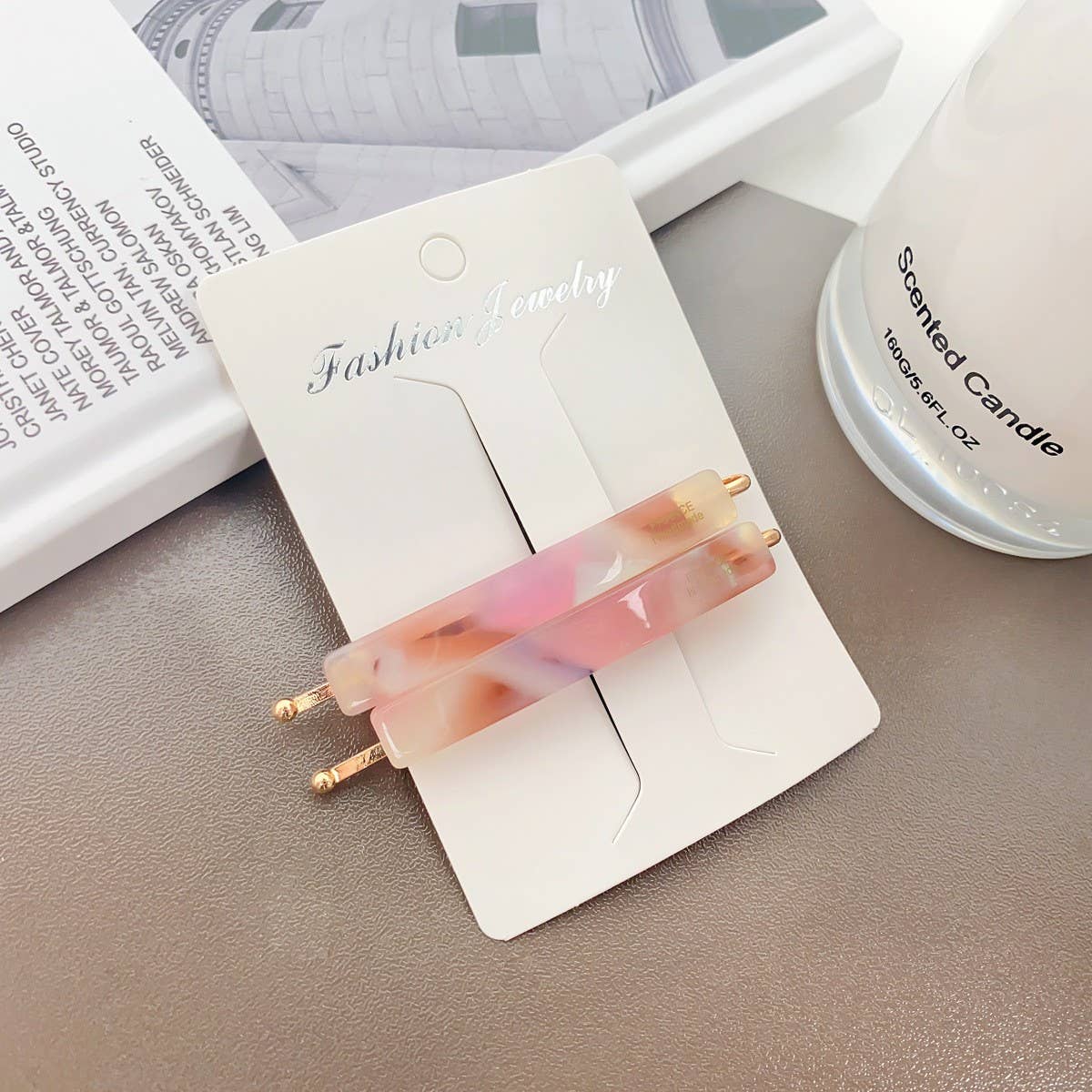 Acetate Side Bang Clip,French Minimalist Hair Pin_CWAHA2087
