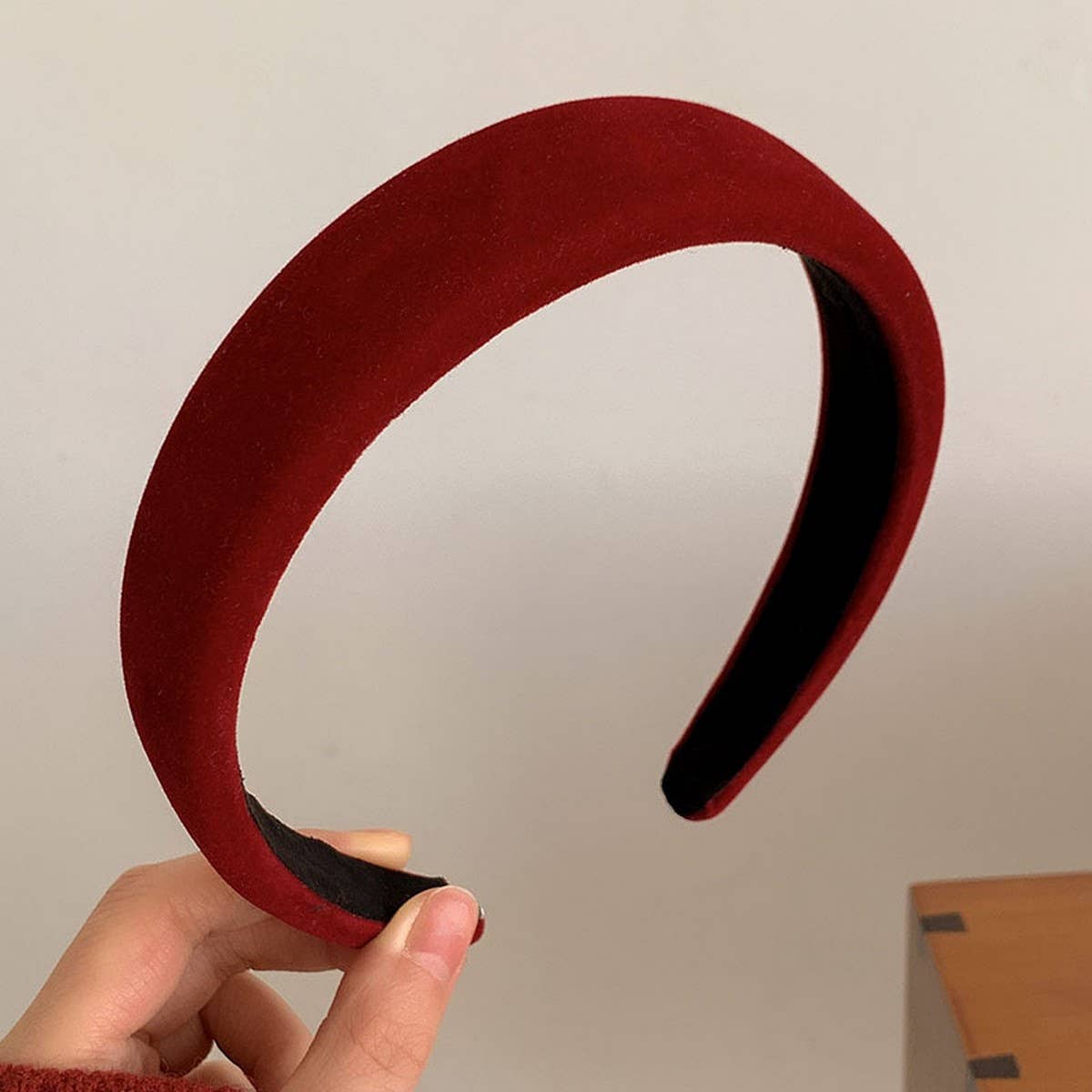 Christmas Red Headband,Retro Elegant Winter Style