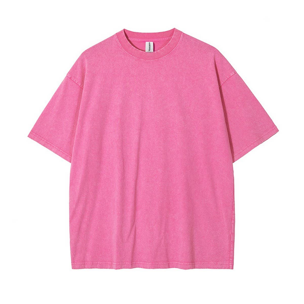 250g Vintage Washed Wax-Dyed Cotton T-Shirt – Custom Logo