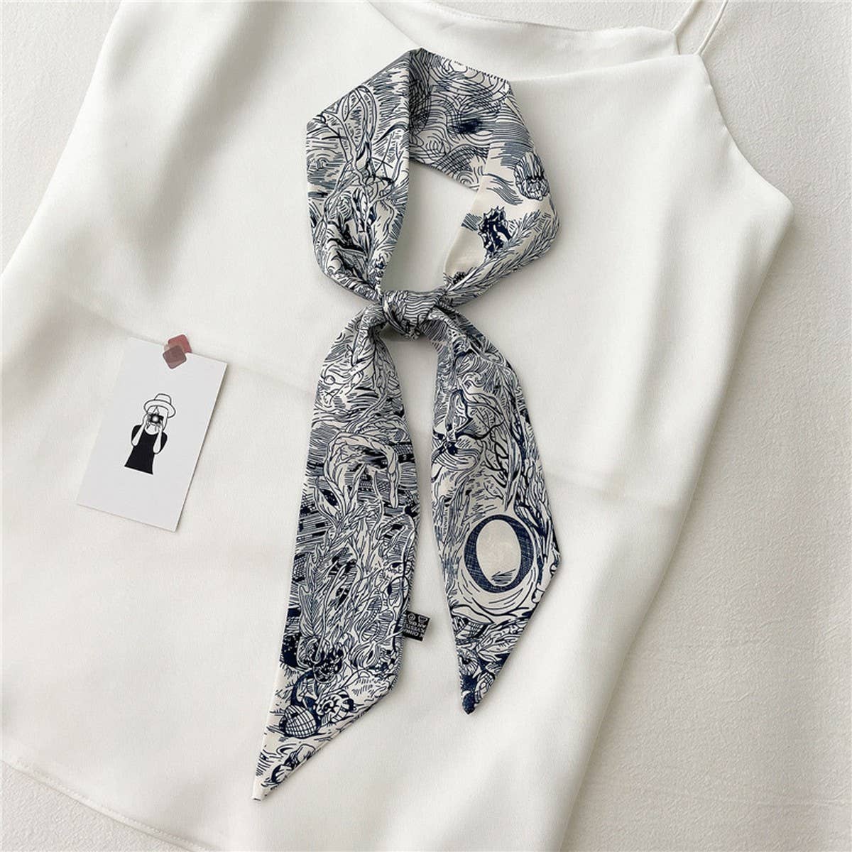 LETTER CREATIVE DOUBLE-LAYER HAIRBAND HEAD SCARF