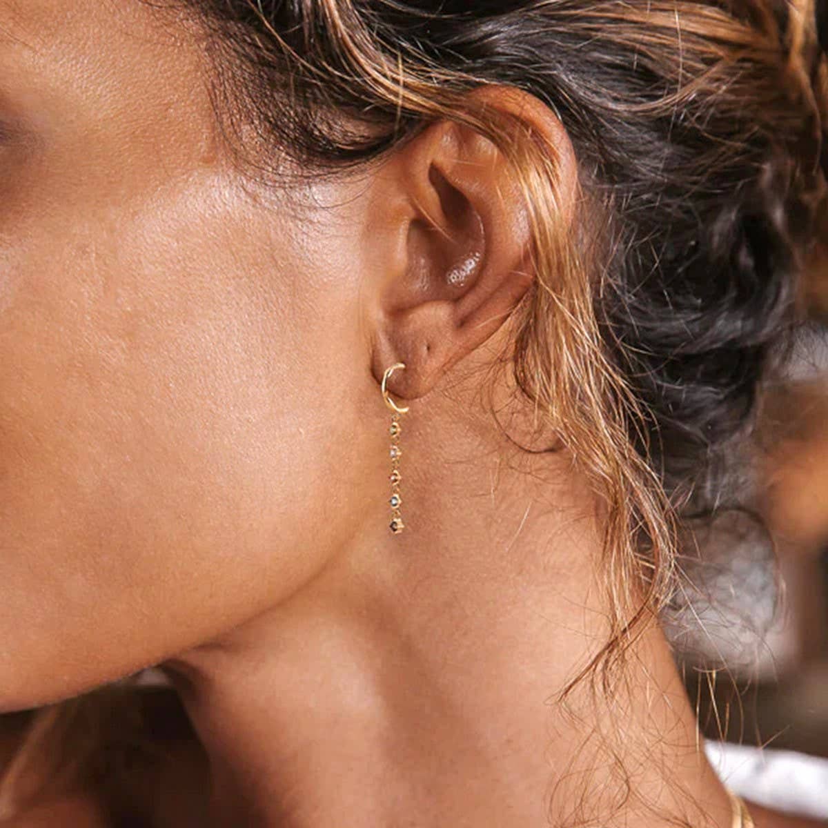 COLORFUL TASSEL FASHIONABLE AND SIMPLE EARRINGS