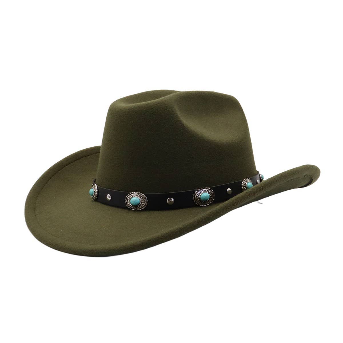 Couple¡¯s Polyester Cowboy Jazz Hat Ethnic Style_CWAH04384