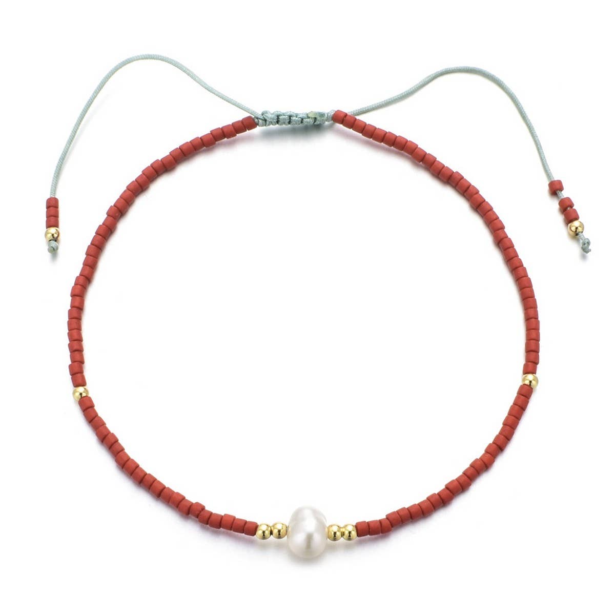 HAND-WOVEN FASHIONABLE RICE BEADS BRACELET_CWAB4621