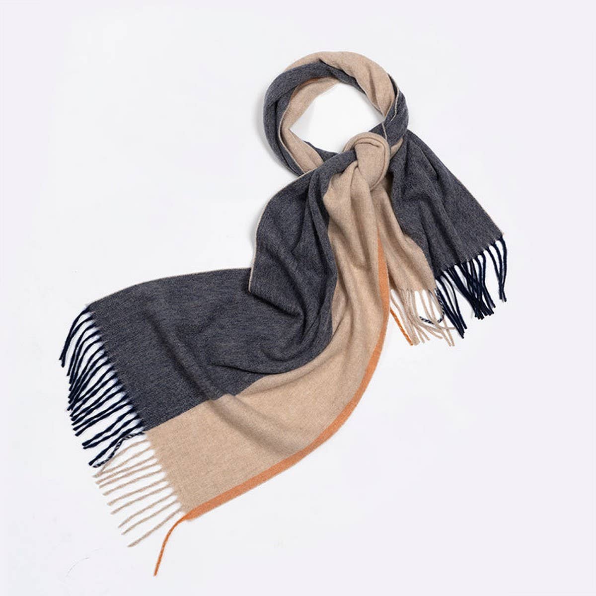 100% Wool Plaid Scarf – Soft Reversible Wrap_CWASC2348